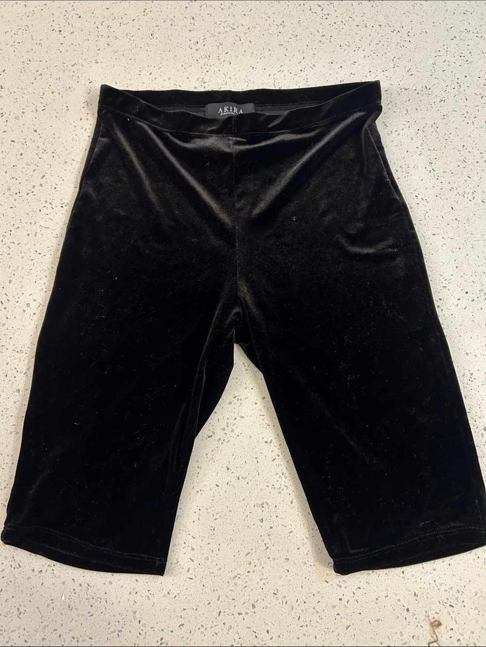 AKIRA Black Velvet Cycling Shorts